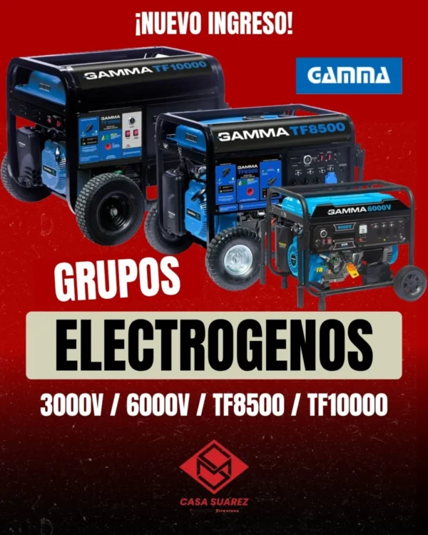 Grupos electrógenos de la marca GAMMA